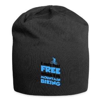 Mountainbike, Biking, Bike, Fahrrad, Fahrradsport - Jersey-Beanie - Schwarz - Vorne