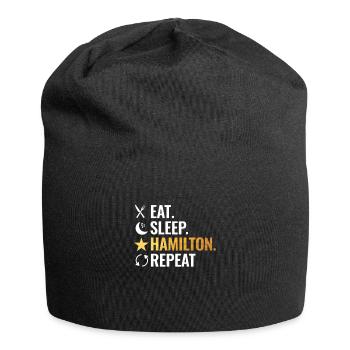Eat Sleep Hamilton Repeat - Jersey Beanie - black - Front