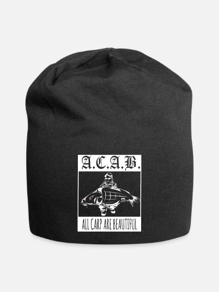 A.C.A.B. Karpfenangler Karpfenangeln Angler Shirt - Jersey-Beanie - Schwarz