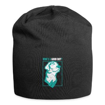 Chien disant chien propriétaire cadeau silhouette enfant - Bonnet en jersey - noir - Devant
