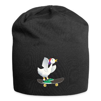 Skater canard - Bonnet en jersey - noir - Devant