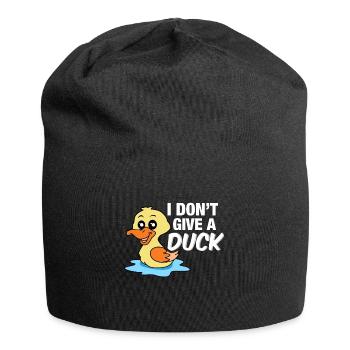 Lustige Ente - Jersey-Beanie - Schwarz - Vorne