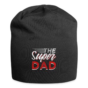 Le super papa super-héros fête des pères - Bonnet en jersey - noir - Devant