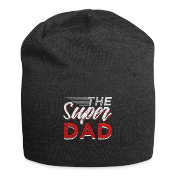 Le super papa super-héros fête des pères - Bonnet en jersey - charbon - Devant