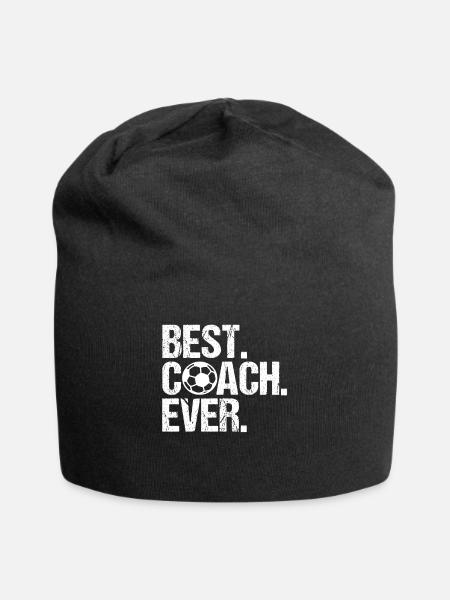 Best Coach Ever Fussballtrainer - Jersey-Beanie - Schwarz