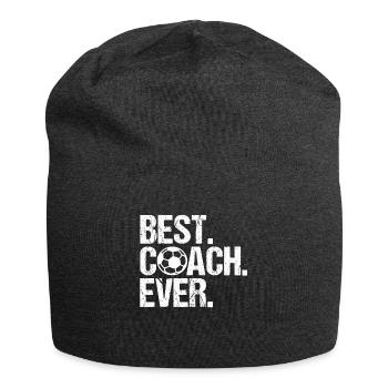 Best Coach Ever Fussballtrainer - Jersey-Beanie - Anthrazit - Vorne