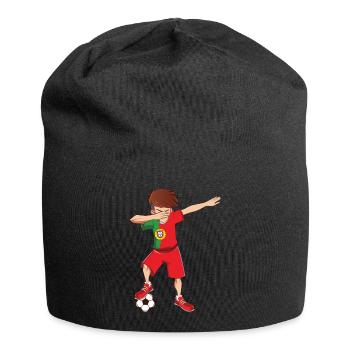 Dab Dabbing Portugal joueur de football jersey fan - Bonnet en jersey - noir - Devant
