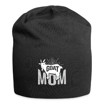 Goat Mom Farmer Goat Lover T Shirt Gift - Jersey-Beanie - Schwarz - Vorne