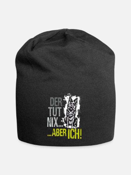Lustiges Hunde Shirt Sprüche Schäferhund Geschenk - Jersey-Beanie - Schwarz