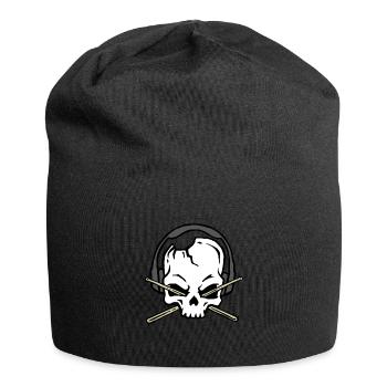 Drummer Drumsticks Band Loud Metal Rock Gift - Jersey Beanie - black - Front