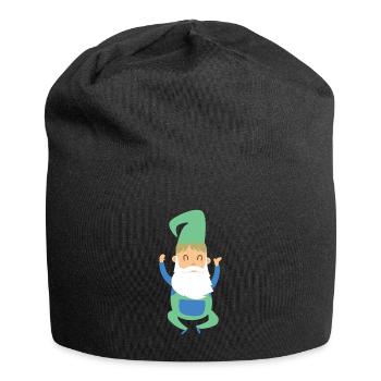 Child Son Fairy Tale Dwarf Goblin Gift Fantasy - Jersey Beanie - black - Front