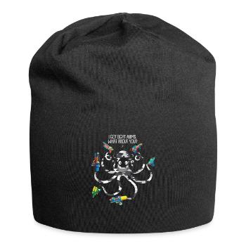 Octopus cadeau soldat pistolet pistolet à eau fils - Bonnet en jersey - noir - Devant