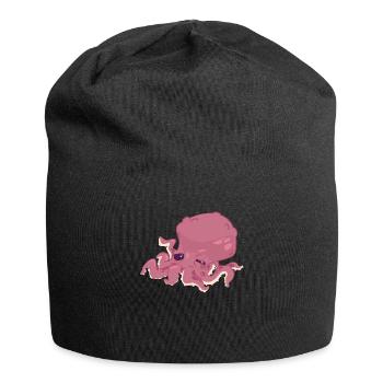 Tintenfisch Kalmar Oktopus Geschenk Fischer Meer - Jersey-Beanie - Schwarz - Vorne