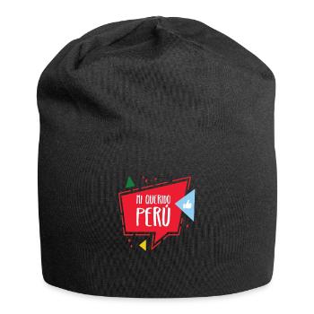 Saying Gift Party Peru Cusco Lima Backpacker - Jersey Beanie - black - Front