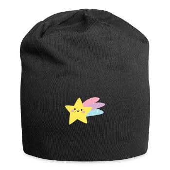 Étoile filante enfant étoile comète cadeau Maedchen - Bonnet en jersey - noir - Devant