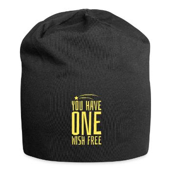 Saying Gift Shooting Star Party Comet Flirt - Jersey Beanie - black - Front