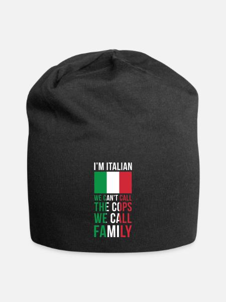 Italien Mafia Familien T-Shirt Geschenk Lustig - Jersey-Beanie - Schwarz