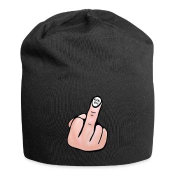 Fuck You - Jersey-Beanie - Schwarz - Vorne
