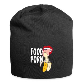 Alimentaire de cadeau de banane - Bonnet en jersey - noir - Devant