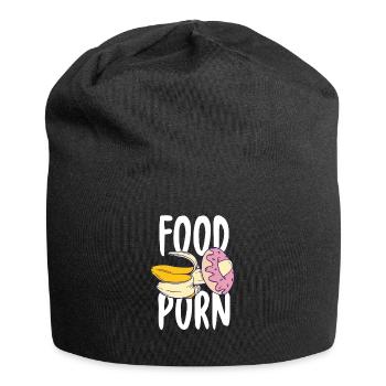 Bananen-Geschenk-Lebensmittel-Porno-Donut Shirt - Jersey-Beanie - Schwarz - Vorne