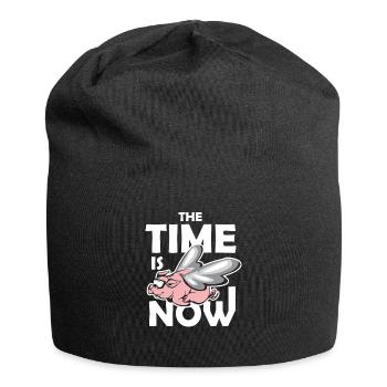 Le temps est maintenant Livestock Farm Tee Shirt cadeau - Bonnet en jersey - noir - Devant