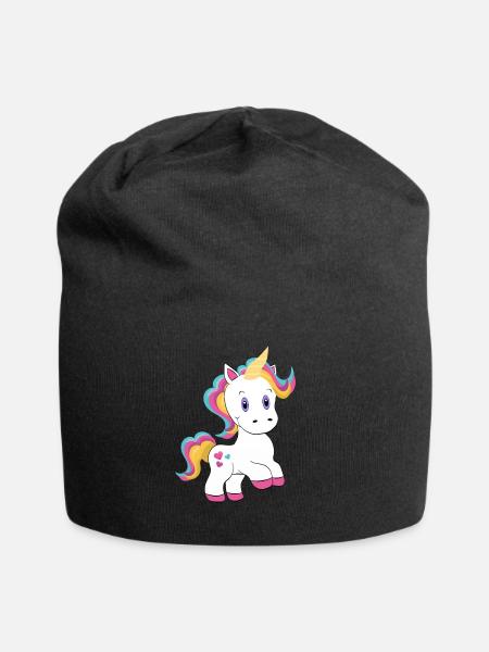 unicorn - Jersey Beanie - black