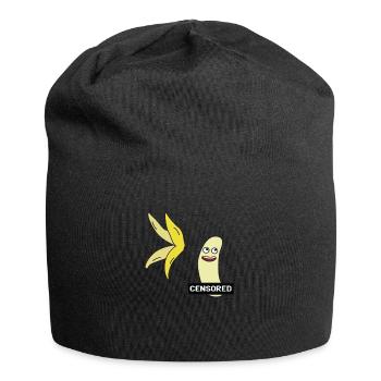 Fruit fruit funny gift vegetarian vegan - Jersey Beanie - black - Front