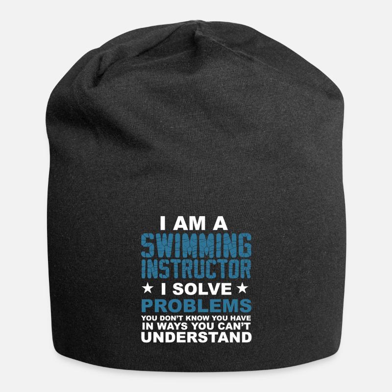 Ich bin ein Schwimmlehrer.. - Geschenk - Jersey-Beanie - Schwarz
