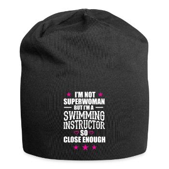 I am not a superwoman, but I am .. - gift - Jersey Beanie - black - Front