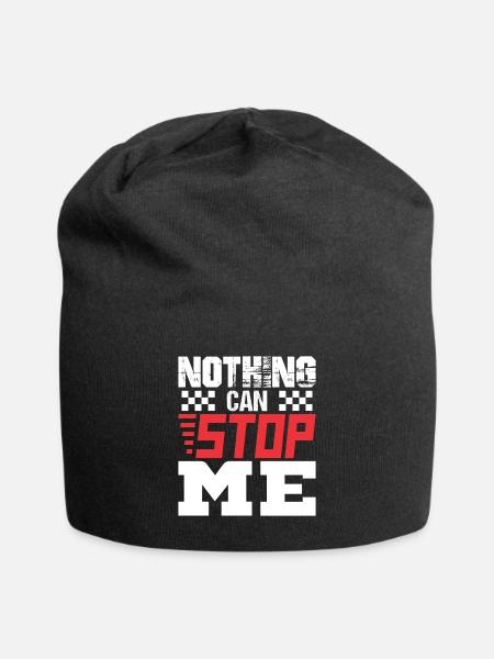 racer - Jersey Beanie - black