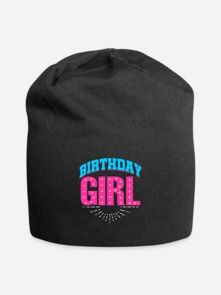 BIRTHDAY GIRL - Jersey Beanie - black