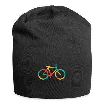 Vélo - cadeau d'été vélo rétro - Bonnet en jersey - noir - Devant