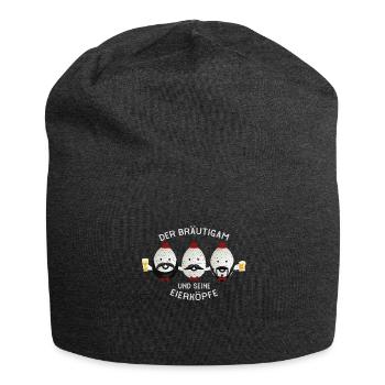 Team Der Bräutigam Und Seine Eierköpfe - JGA - Jersey-Beanie - Anthrazit - Vorne
