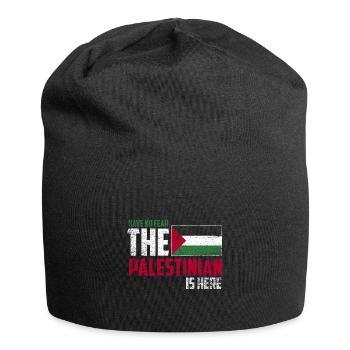 N'ayez pas peur que le Palestinien soit là - Bonnet en jersey - noir - Devant