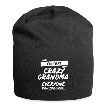 I’m that crazy grandma - Jersey-Beanie - Schwarz - Vorne