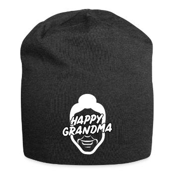Happy grandma - Jersey-Beanie - Anthrazit - Vorne