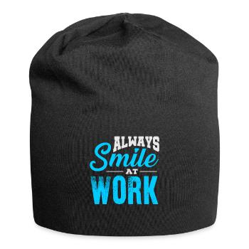 Glücklich ( auf der Arbeit ) - Jersey-Beanie - Schwarz - Vorne