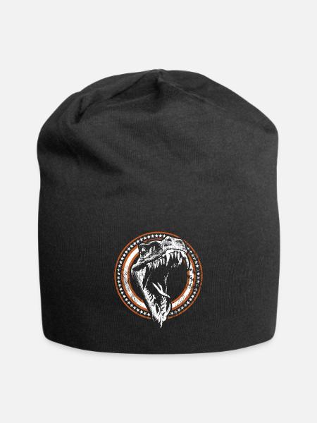 Dino Grunge - Jersey-Beanie - Schwarz