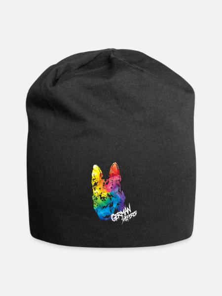 Deutscher Schäferhund - Jersey-Beanie - Schwarz