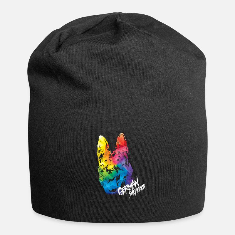 Deutscher Schäferhund - Jersey-Beanie - Schwarz
