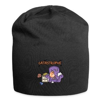 Cat catastrophe - Bonnet en jersey - noir - Devant