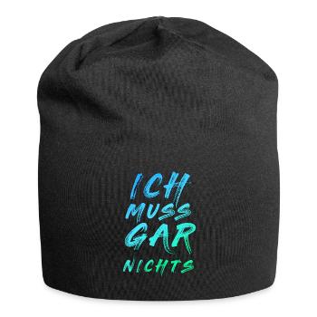Je dois dire absolument rien dire dire cool - Bonnet en jersey - noir - Devant