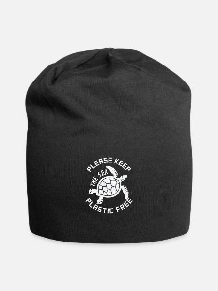 Umweltschützer T-Shirt Geschenk Schildkröten - Jersey-Beanie - Schwarz