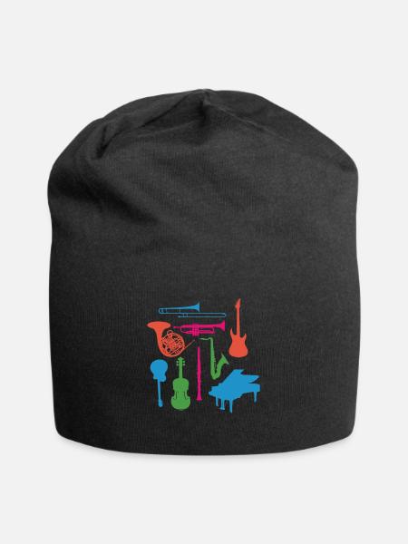 Musical Instruments - Jersey Beanie - black