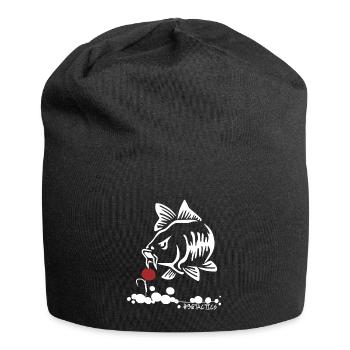 POP UP BOILIE - KARPFEN ANGELN - CARP FISHING - Jersey-Beanie - Schwarz - Vorne