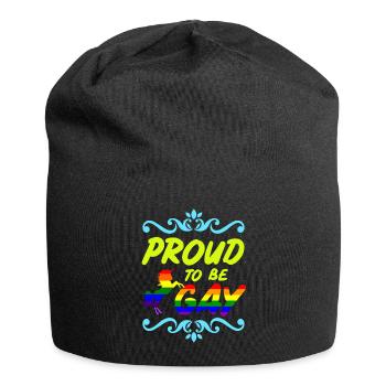 Fier d'être gay - Bonnet en jersey - noir - Devant