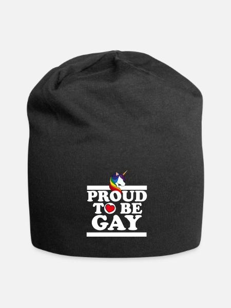 Proud to be gay - Jersey Beanie - black