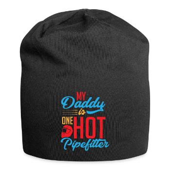 Pipefitter dad - Jersey-Beanie - Schwarz - Vorne