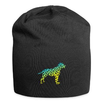 Chiens colorés cadeaux pour animaux de compagnie Dogs Lovers - Bonnet en jersey - noir - Devant