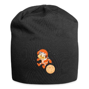 Weltraum Astronaut Dinosaurier - Jersey-Beanie - Schwarz - Vorne